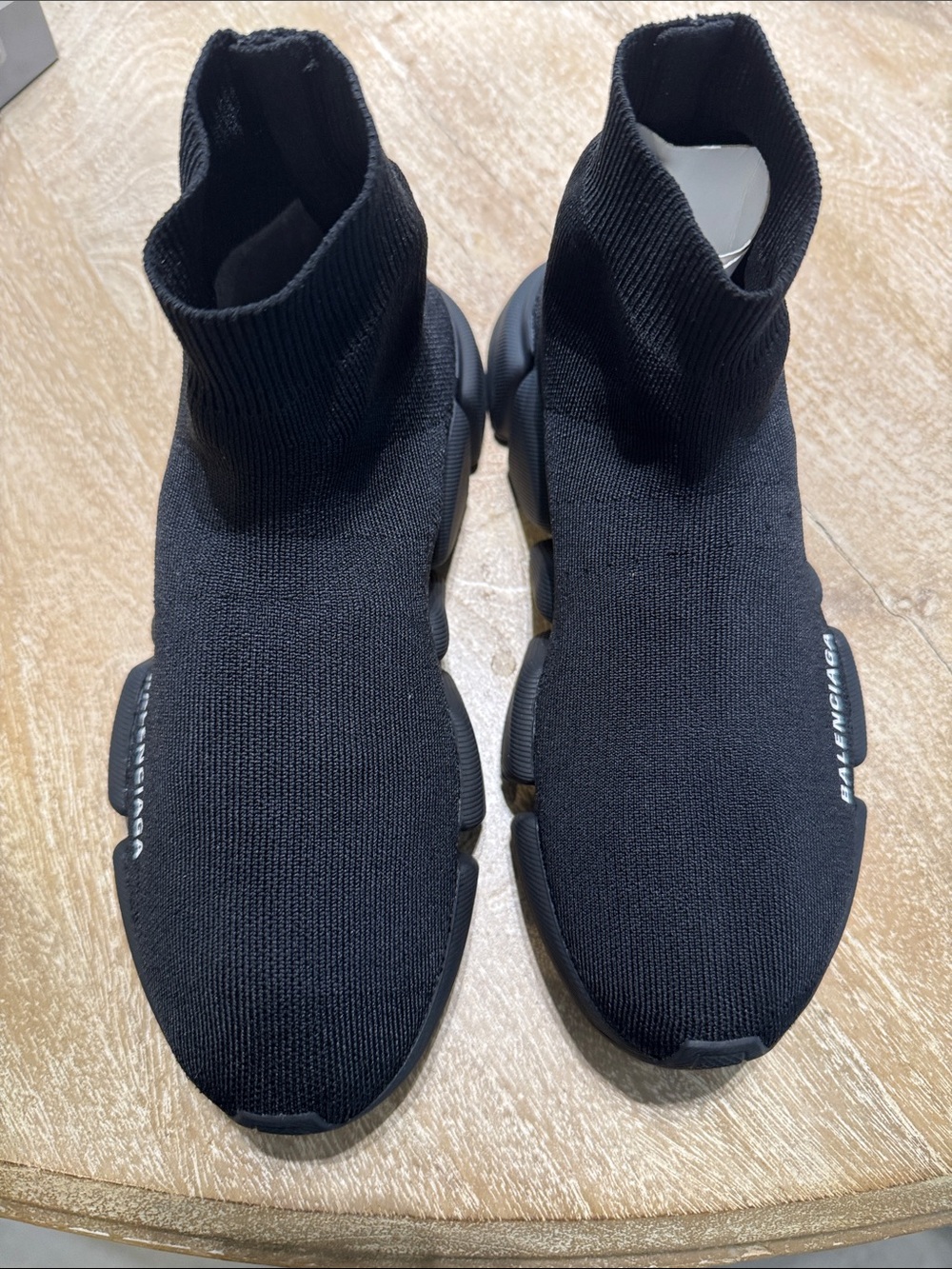 Balenciaga Black Knit Sock Sneakers
